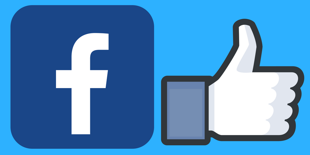 facebook-logo og tommel opp